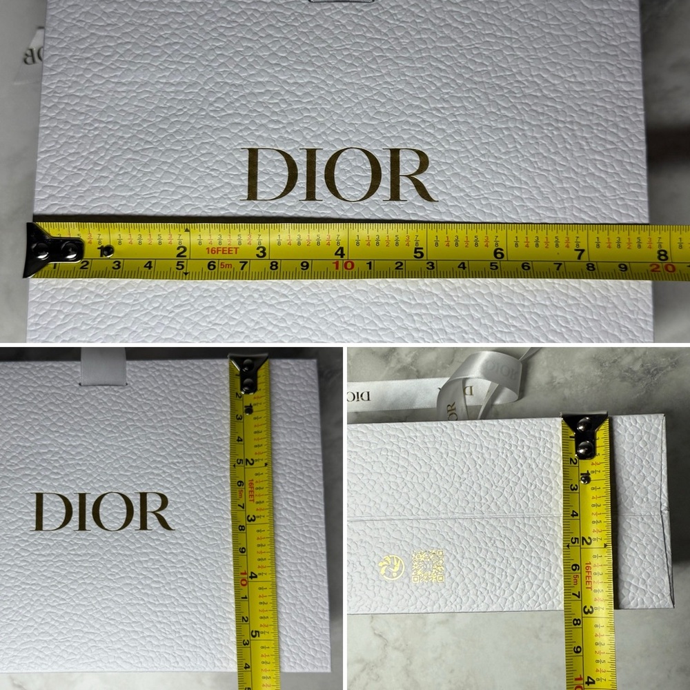 Dior | Gift Bag & Envelope Set | White/Gold - Picture 9 of 10